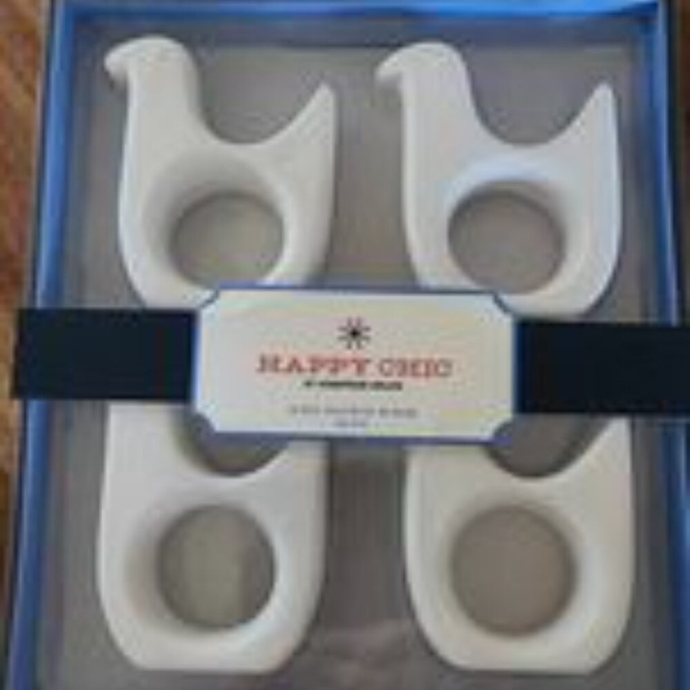 Jonathan Adler Bird Napkin Rings Happy Chic